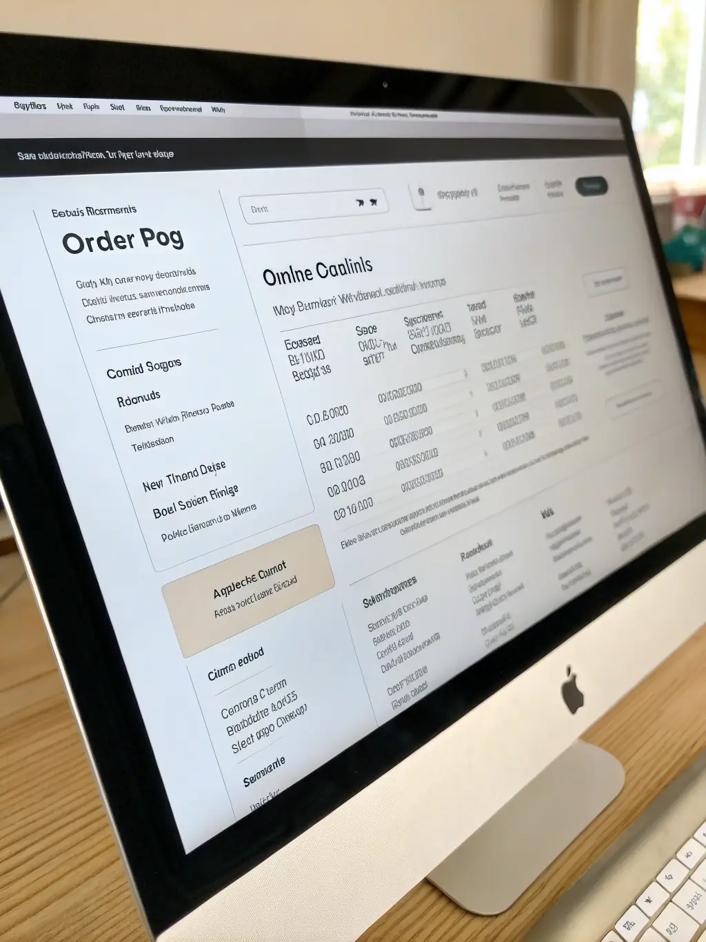 A finalized order confirmation screen, showing the details of the purchase and delivery information.