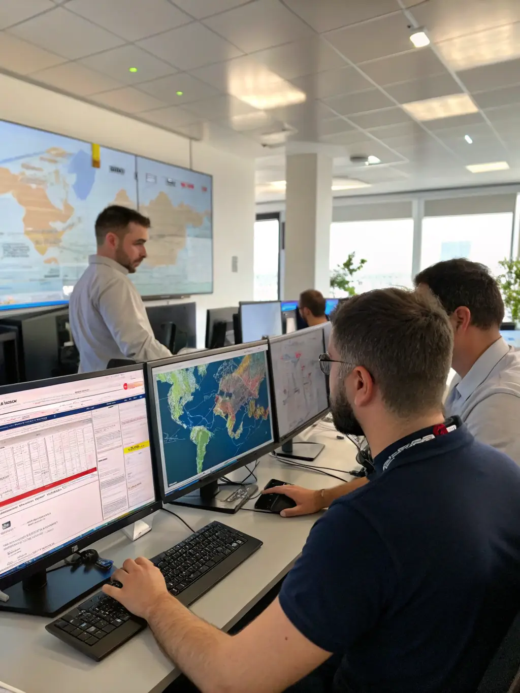 A photo depicting a variety of shipping options available, including air freight, sea freight, and express courier services, highlighting the flexibility in delivery methods.